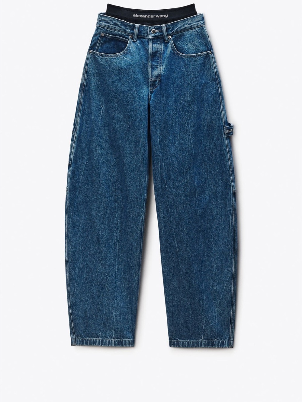 Alexander Wang Women’s Dark Blue Relaxed Straight Jeans
